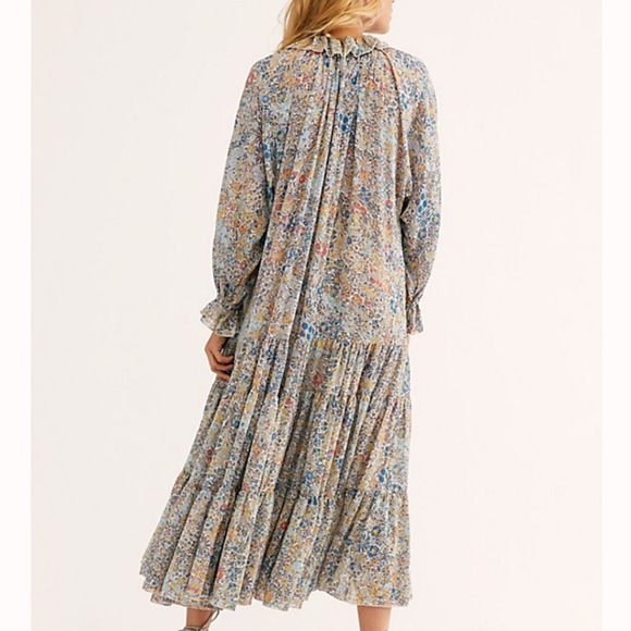 Free People Feeling Groovy Maxi Flowy Dress xs - Picture 2 of 5